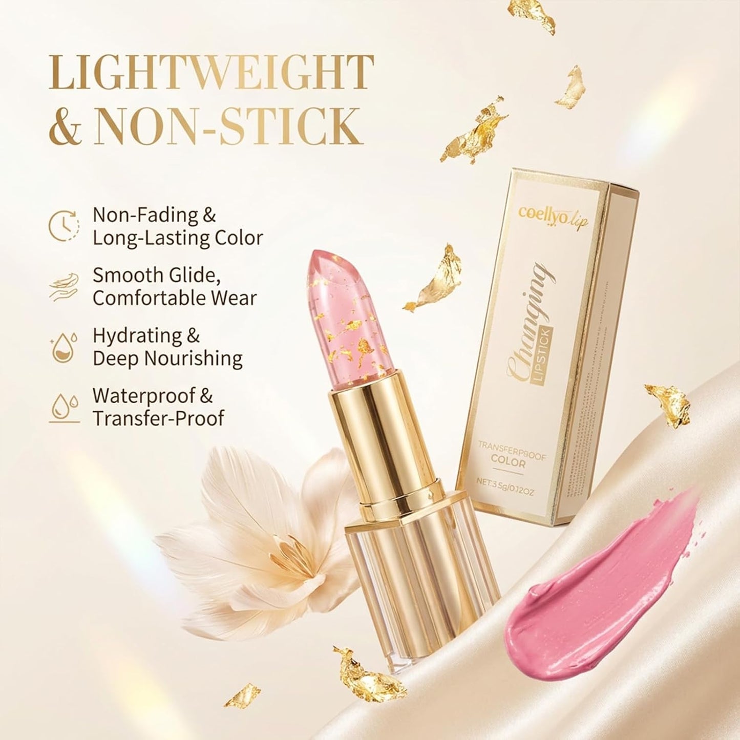 Coellyo True Tone Ph Adjusting Lipstick, Color Changing Lipstick(1Pcs)